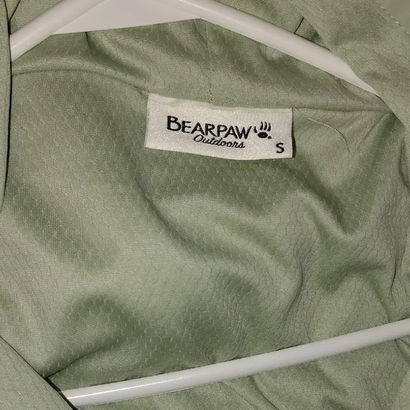 BearPaw Women's Light Gray Light Green Utility Jacket Ladies Hooded Waterproof - Picture 14 of 14
